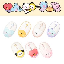 BT21 방탄소년단 굿즈 ROYCHE 미니니 멀티페어링 무선 마우스 버전선택, 알제이(RJ)