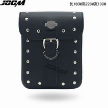 할리 오토바이 탑박스 라이더 퀵 새들백 할리 사이드백 바이크 리어백 탑박스 라이더 힙색 백팩 릴리스 레트로 가방 스타일 style, 앞 가방의 십자 표시