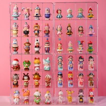 마징가 케이스 아크릴 레고 미니피규어 액자 장식장, 쌓을수있는벽걸이및해체-4개(작은싱글룸48개)를