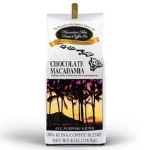 하와이안 아일스 코나 커피 초콜릿 마카다미아 그라운드 226.8g 하와이 Hawaiian Isles Kona Chocolate