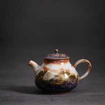 전통다기세트 중국스타일 빈티지 찻주전자 도자기점토 네이쳐 다도 티포트 시노 도자기 150ml, C01-1, T01-101mL포함 200mL포함