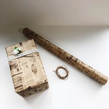 비엘씨 크라프트영문 빈티지 레트로 스탬프 촬영소품 기프트 포장지 10장(53x78cm), 10장