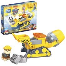 메가블록(MEGA BLOKS) 메가블록 파우·패트롤 더·무비 러블 슈퍼 파워 불도저[3세~] GYW91 옐로우, 단품