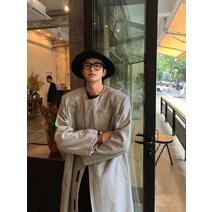 겨울울코트 ESCMANSTUDIO 손수 CHIC 무드 하프기장 울코트코디 세부 매직 스티커 포켓 2866286161