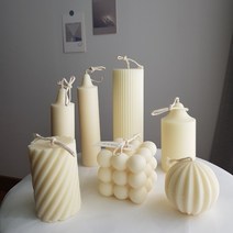 오브제캔들 필라캔들 7종 모음 더네이처하우스, 블랙체리, 2.롱 스트라이프 기둥(250g 5x15cm)