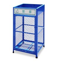 철재 철제 분리수거함 분류별 13종 스티커제공 야외 외부 실외, 건전지 1칸