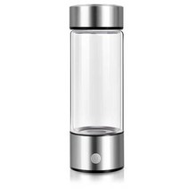 휴대용 수소수발생기USB 충전식 수소가 풍부한 물병 430ml 로나이저 알칼리 발생기 휴대용 건강한 컵 노화, 01 Silver, 01 Silver