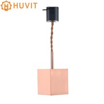 로젠골드 사각 레일용 펜던트 조명, 로즈골드, 2M