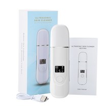 아쿠아 필링 기 워터 갈바닉 기계 피부 미용 관리 클렌징 기 제트 z 블랙 헤드 피지 제거 초음파 청소 42°c 가열 스킨 스크러버 ems 진동 딥 페이스 클리닝 머신 리프팅, 하얀