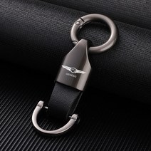 인테리어 아연 합금 자동차 키 체인 현대 호환 제네시스 GV80 G80 G70 G90 열쇠 고리 남성용 선물 액세서리, 01 Black