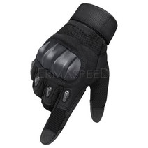 남녀공용 터치스크린 오토바이 라이딩 장갑 너클 보호 전체 손가락 장갑 여름, Black+S