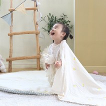 화모베이비 프리미엄 자수 사계절 블랭킷 (애착이불) L size, 달빛 튜울립