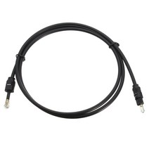 미니 플러그에 1m 3ft toslink 3.5mm 디지털 광 spdif 오디오 케이블 골드 도금, 하나, 검정