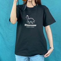 험블스튜디오 다이노 레이어드 프린트 기본핏 반팔 티셔츠 3color