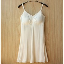 모달 원피스 슬립 길이조절끈 캡내장형 홈웨어 잠옷 데일리룩 모던핏