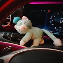 팬더 깜빡이인형 그로밋 와이퍼 인형 차량용 방향지시등, 단일사이즈, 블루 다람쥐