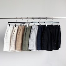 럭키 카고 반바지 여름 봄 가을 밴딩 면 3부 4부 5부 숏팬츠 코디 남자 옷