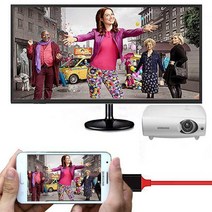 [딜] 폰 화면 TV로 보자! 빨간오리 MHL HDMI 케이블, C타입 MHL HDMI 케이블(일체형)