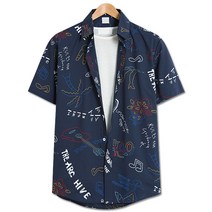 탑보이 뮤직 낙서레터링 반팔셔츠 (MN501)