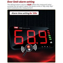 69HF TA653A 디지털 사운드 레벨 미터 대형 스크린 디스플레이 소음 DB 벽걸이 형 32X17CM BAR SCHOOL, 기본