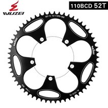자전거 스프라켓 픽시휠 바퀴 시마노 스램 스프라켓 호환 12 11 10 9 8 7 단 자전거 크랭크 셋 라운드 좁은 와이드 스프로킷 체인휠 자전거 크랭크 셋 자전거 85, 110bcd 52t 블랙