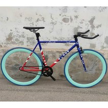 픽시 자전거 자전거픽시 탄소 크래식 입문 픽시자전거 가벼운 가성비, 레드블루 프레임+50비그린 휠세트
