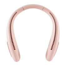 비켄 소음방지 넥밴드 선풍기 화이트, Pink, F41