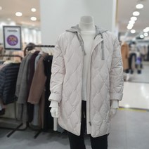 레노마레이디 니트 후드넥 하프 경량 패딩 SB11PH810