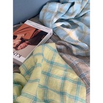 혜인천 대폭 60수 상큼한 퓨어린넨체크 color 3종, 베이지 k6919