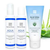 더마하우스 수분 대용량3종(스킨+로션+대용량 수분크림)-수분공급 피부진정 촉촉한피부, 수분 대용량3종(스킨+로션+수분대용량크림)