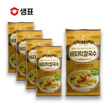 브라더스 샘표 그때그추억 바지락칼국수 5개(100.3gx5개)사리비빔, 5개, 100.3g