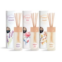 [소다산] 아로마오일 디퓨저 3병 (샌달우드+라벤더+로즈), 상세 설명 참조