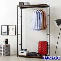 ForU63 스토리홈 리코 드레스룸 행거 장롱 수납장 선반 서랍장, 멀바우, 상세페이지 참조