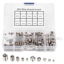 나사산 삽입 150Pcs 나사 수리 삽입물 M3 M4 M5 M6 M8 스테인레스 스틸 헬리 코일 와이어 스레드 구색, 한개옵션0
