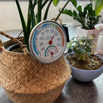 실내 주방 탁상용 원형 온습도계 온도계 습도계