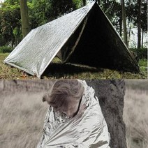 휴대용 비상담요 등산 캠핑 낚시 생존 은박 보온 응급 체온유지 담요, 비상담요 140x210