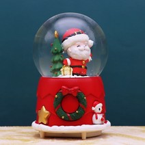 스노우볼 기억에남는선물 오르골 크리스마스 생일선물 워터볼 새로운 뮤직 박스 장식 트리 노, 05 Y11