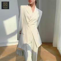 세미정장세트 셋업 여자웨딩수트 셀프웨딩 오피스룩 투피스