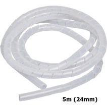 길이 밴드 외경 정리 정리용품 케이블 케이블타이 타이 화이트 24mm 5m, 1