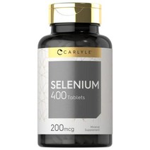 셀레늄 200mcg | 400정 | 채식주의자 non-gmo amp 글루텐 무료 보충 | 칼라일