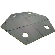 낚시 방한매트 구멍 빙어 방습 방수 통기성 산천어, 180X180X30 무에타이 매트