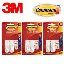 3M 벽걸이 후크행거 소형 6P/중형6P/대형 3P 택1, MM상품소형MM