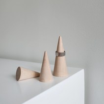 우드 반지 홀더 매장 악세사리 정리대 원목 반지 거치대 진열대 S L, L(8cm), 1개