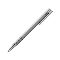 LAMY 로고 볼펜 스틸 포인트 204M, 브러쉬드 스틸, 1개