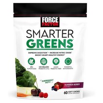 Force Factor Smarter Greens Superfood Chews 그린 슈퍼 푸드 60츄