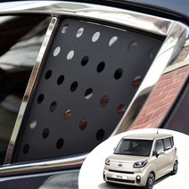 어른킹 더뉴레이 C필러 윈도우 스포츠 플레이트 데칼 스티커 자동차 타공 랩핑 시트지, 더뉴레이-카본블랙(C필러/노멀타입)