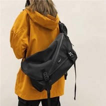 다용도 남녀공용 크로스백 캔버스백 블랙 1종