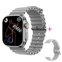 (에서 선박 us) 원래 49mm IWO 스마트 워치 WS18 울트라 시리즈 8 남자 여자 NFC IP68 방수 블루투스 전화, 19 Add 1 silicone_01 49mm
