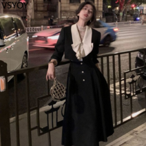 vsyoy Xiao Xiang Feng Salt Suit 고급 느낌 Yujie 라이트 요리 바람 기질 재킷 연예인 바람 하프 바디 스커트 투피스 여성