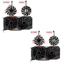 PLD09210S12HH 87MM 쿨러 냉각 팬 GTX 1050 1050TI 1060 1070 1070TI G1 Radeon RX 570 580 용 시계 방향/반 방향